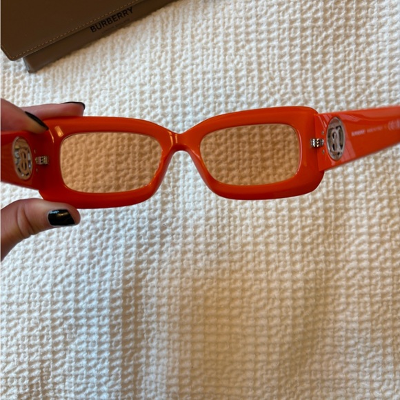 Burberry “Astrid” Sunglasses in Orange - Picture 8 of 10